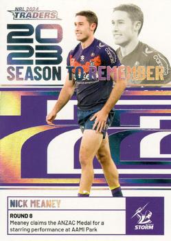 2024 NRL Traders Titanium - 2023 Season To Remember #SR22 Nick Meaney Front